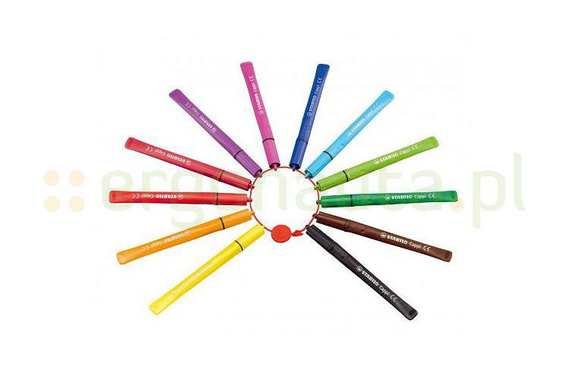 Flamastry STABILO Cappi, etui 12 szt.