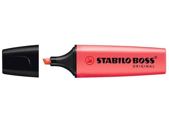Zakreślacz Boss, czerwony - Stabilo