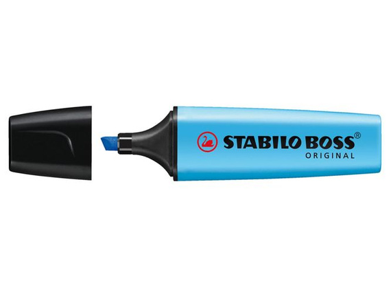 Zakreślacz Boss, niebieski - Stabilo